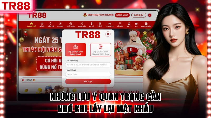 Những lưu ý quan trọng cần nhớ khi lấy lại mật khẩu